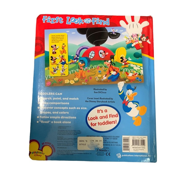 Disney Mickey Mouse Clubhouse First Look And Find Big Book - Picture 2 of 2